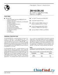 Datasheet Z8018233FSC manufacturer Zilog