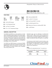 Datasheet Z8018533FSC manufacturer Zilog