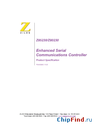 Datasheet Z8023016PSC manufacturer Zilog
