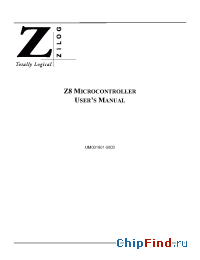 Datasheet Z86108 manufacturer Zilog