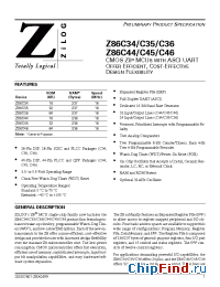 Datasheet Z86C4312PSC manufacturer Zilog