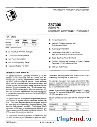 Datasheet Z87300 manufacturer Zilog