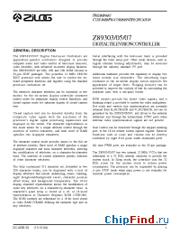 Datasheet Z89303 manufacturer Zilog