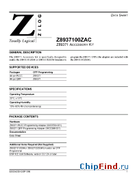 Datasheet Z8932102EM manufacturer Zilog