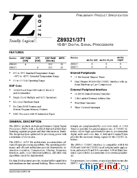 Datasheet Z89371-10 manufacturer Zilog