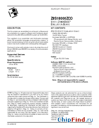 Datasheet Z8S18020FEC1960 manufacturer Zilog