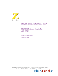 Datasheet Z9020900TSC manufacturer Zilog