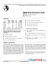 Datasheet Z90211 manufacturer Zilog