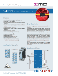 Datasheet SAP51 manufacturer ZMD