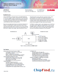 Datasheet ZR38601 manufacturer Zoran