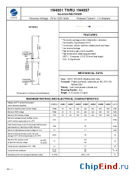 Datasheet 1N4001 manufacturer Zowie