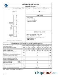 Datasheet 1N5391 manufacturer Zowie