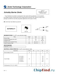 Datasheet BAT54RCLT1 manufacturer Zowie