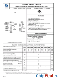 Datasheet GBU6M manufacturer Zowie