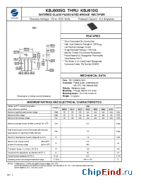 Datasheet KBJ6005G manufacturer Zowie
