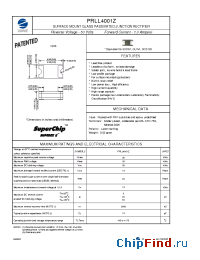 Datasheet PRLL4001Z manufacturer Zowie